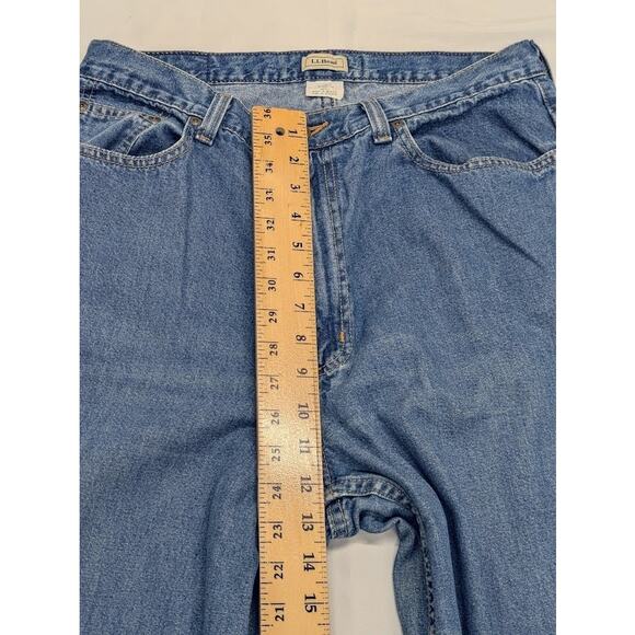 Vintage 90’s LL Bean Jeans Womens 14T High Rise Relaxed 5 Pocket Denim Blue - Picture 7 of 9